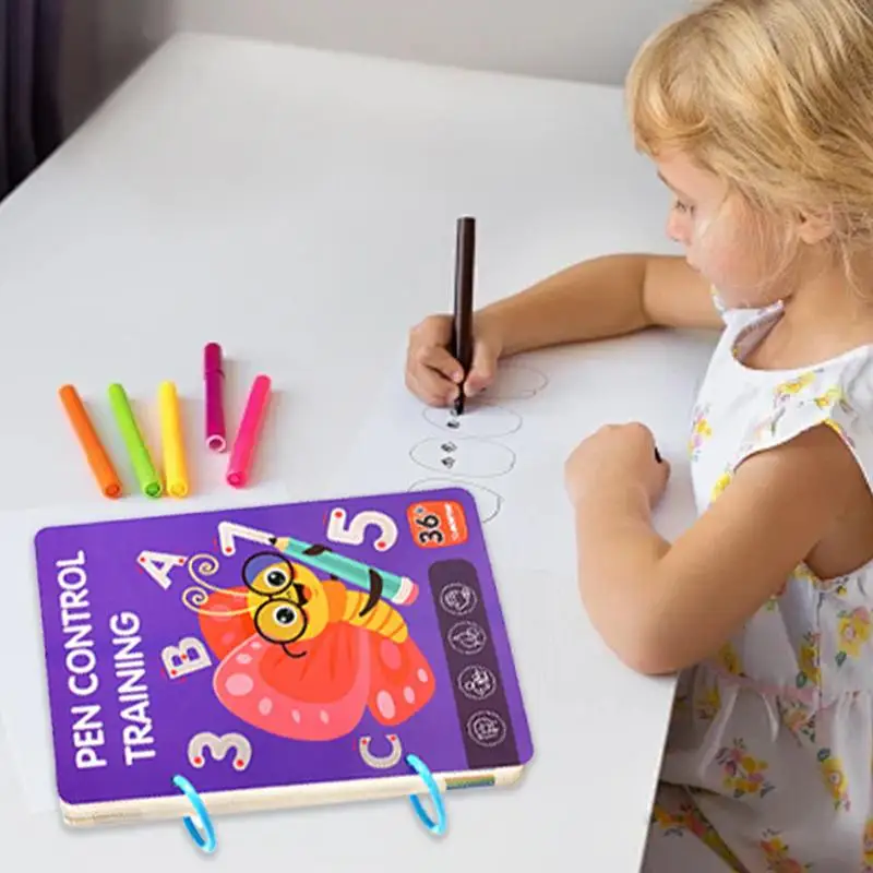 Writing Practice For Kids Age 3-5 Preschool Workbooks 4 Year Olds Pre School Workbooks 4 Year Olds Erasable Notebook For Writing