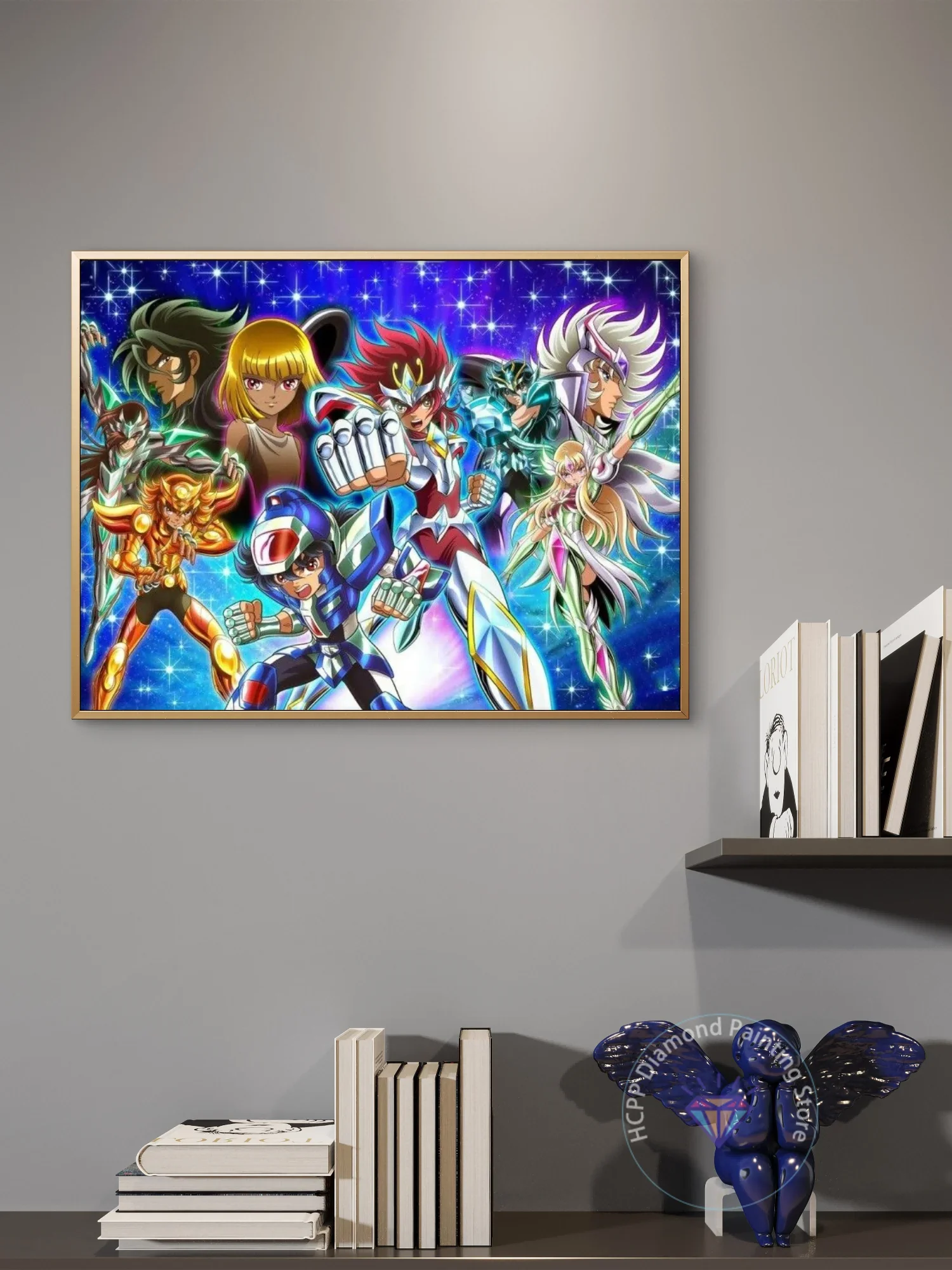 1pc frameless S-Saint-Seiya Diamond Painting Kit 5D DIY Diamond Embroidery Cross Handmade Art Japanese Manga Children's Gift Hom