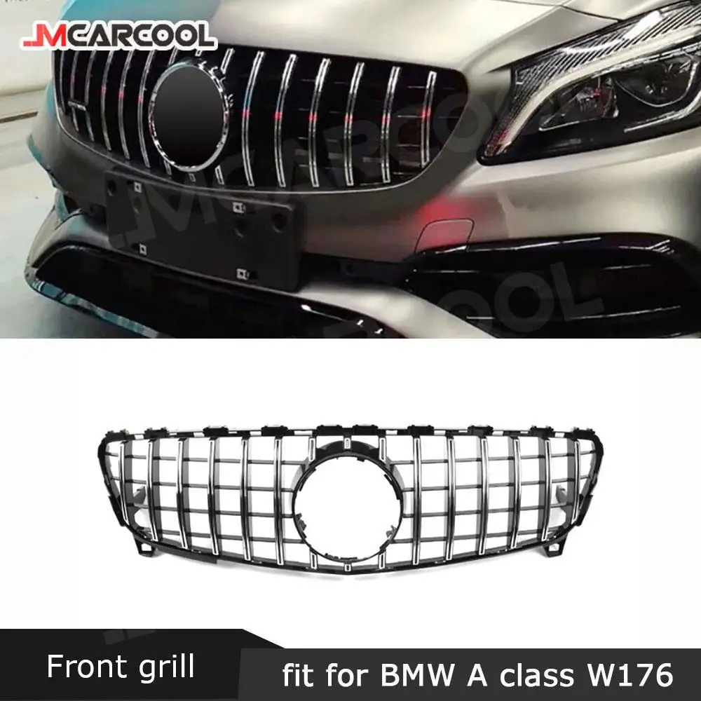 

ABS Front Bumper Grille Cover for Mercedes Benz A class W176 A45 AMG 2013-2019 Bumper Mesh Frame Facelift Tuning