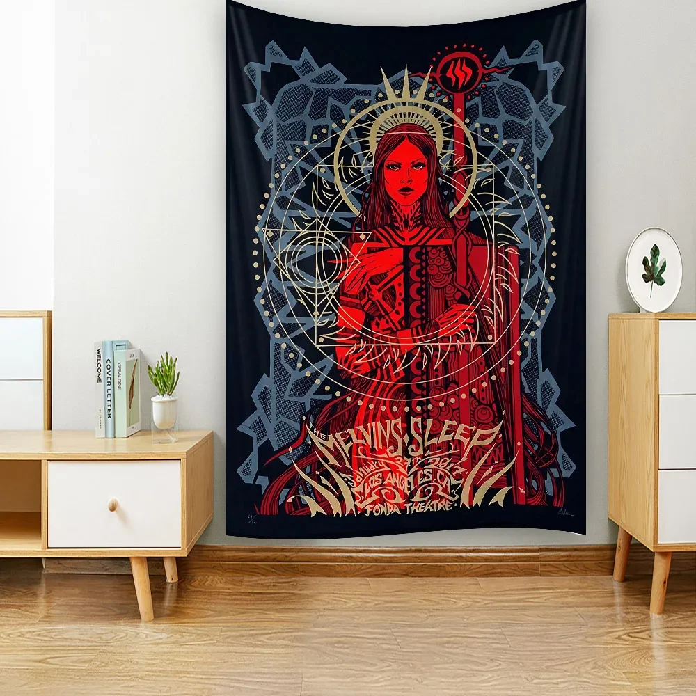 

Literary Magic Scenery Wall Hanging Tapestry Art Mysterious Theme Blanket Curtain Hanging Home Bedroom Living Room Decorations