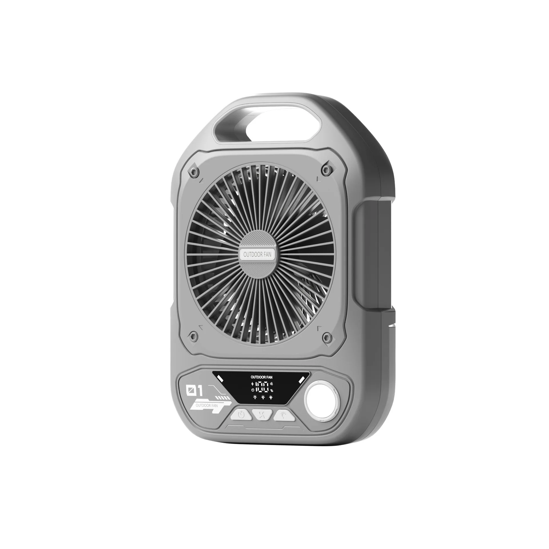 

New High-speed Wind Outdoor Fan USB Charging Portable Silent Camping Fan Light