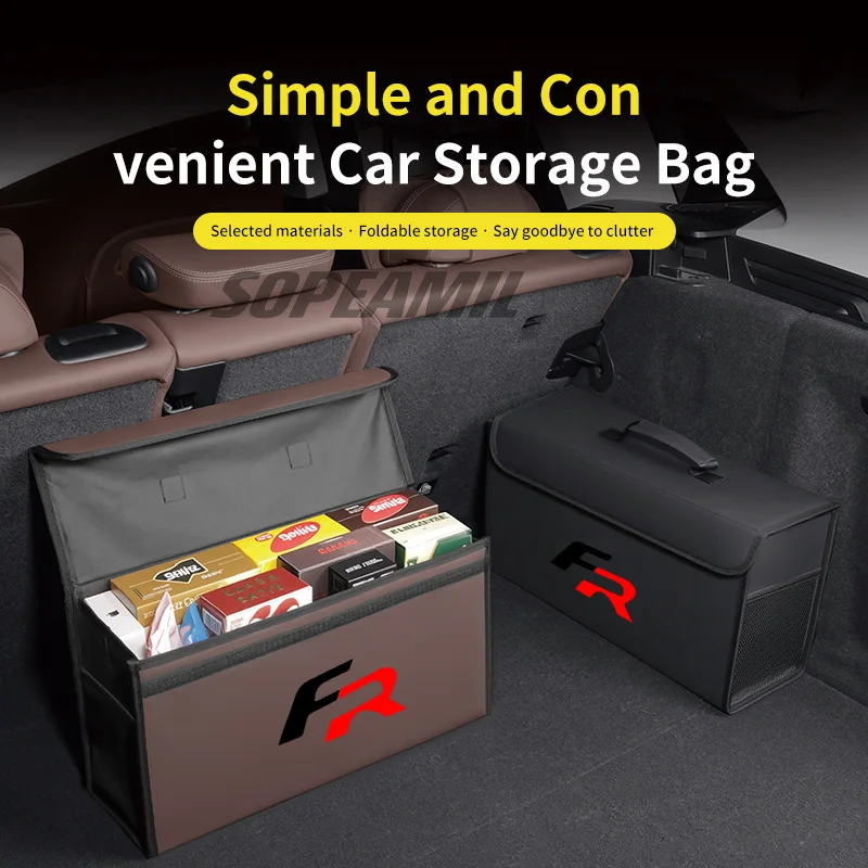 

For Seat FR Leon IBIZA Alhambra Arona Arosa Ateca Cordobe Exeo Mii Tarraco Toledo Leon PHEV Car Trunk Organizing And Storage Box