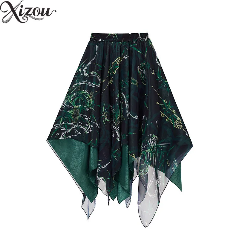 Unisex New Chinese Style Pattern Heavy Embroidery Big Swing Cape Coat Couple Matching Outerwear Autumn Women's Coats