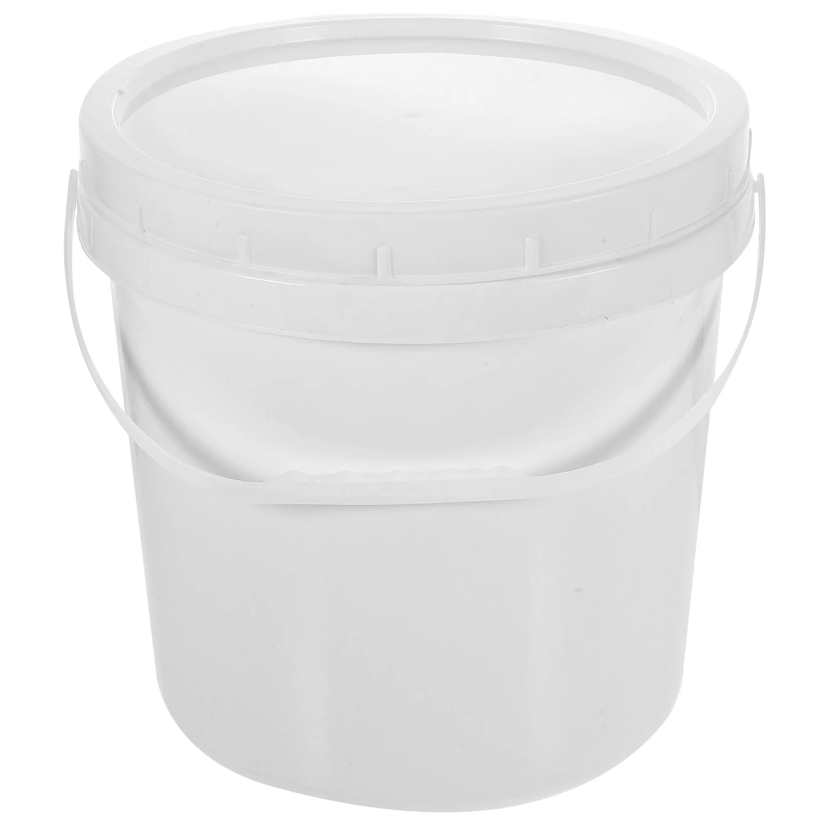 Seau de stockage rond en Abs blanc 9l, couvercle hermétique pour peinture, pigments, artisanat d'art, seau vide, résistant à l'huile et à l'eau, Durable