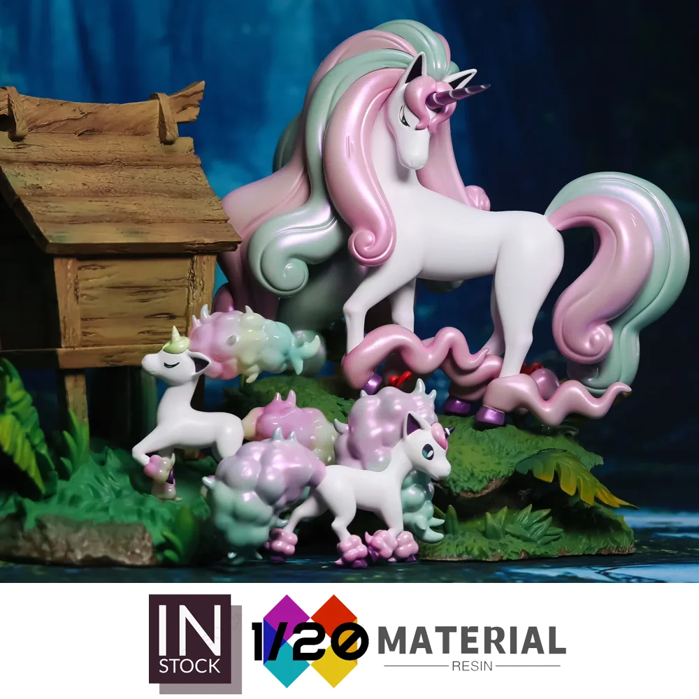 

[In Stock]1/20 Resin Scale World [YH][LIMOUSINE] - Galarian Ponyta & Rapidash[Split RE-MENT]