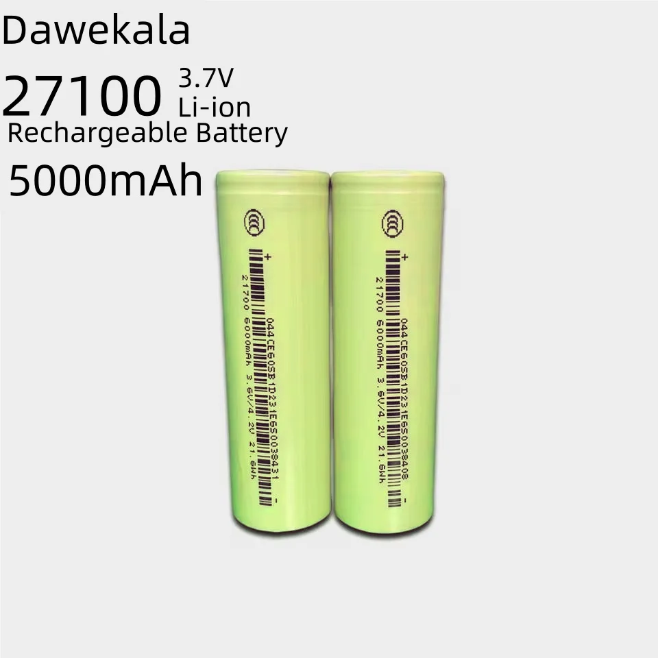 

Daweikala Lii-50S 3.7V 21700 5000mAh li-lon battery 9.6A power 2C Rate Discharge ternary lithium batteries DIY Electric bicycle