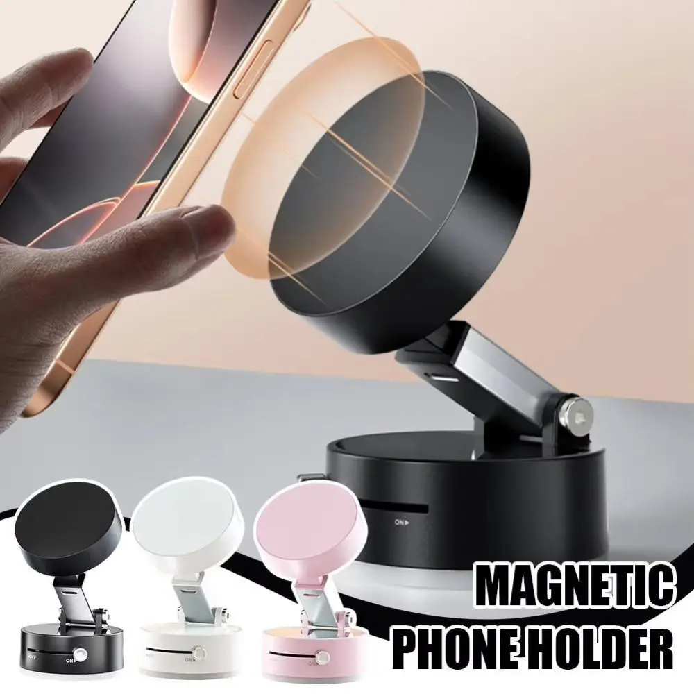 Suction Cup Magnetic Phone Holder Rotation Adjustable Car Navigation Bracket Multi-functional Double Sided Adsorption Bracket