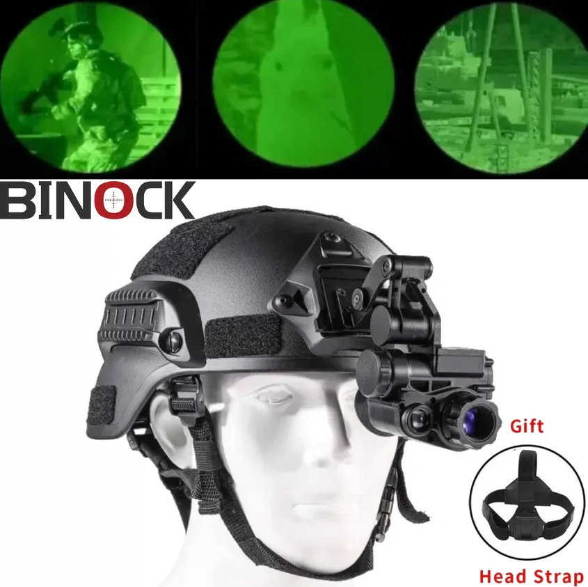 BINOCK NVG10 Goggle Green Monocular Helmet  Infrared WIFI 1080p Night Vision Camera 200m/656ft