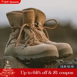 Maden Men's Vintage High-top Desert Boots Outdoor Cowboy Boots Indestructible Work Shoes Winter Safety Shoes