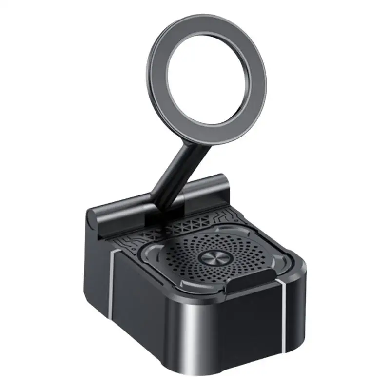 

Phone Holder For Desk Magnet Phone Holder With Wireless Speaker Multifunctional Mobile Stand Desktop Accessories Cool Gadgets