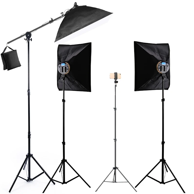 Softbox Stand Photography Studio photo Soft Box Lighting Light Stand Kit Set