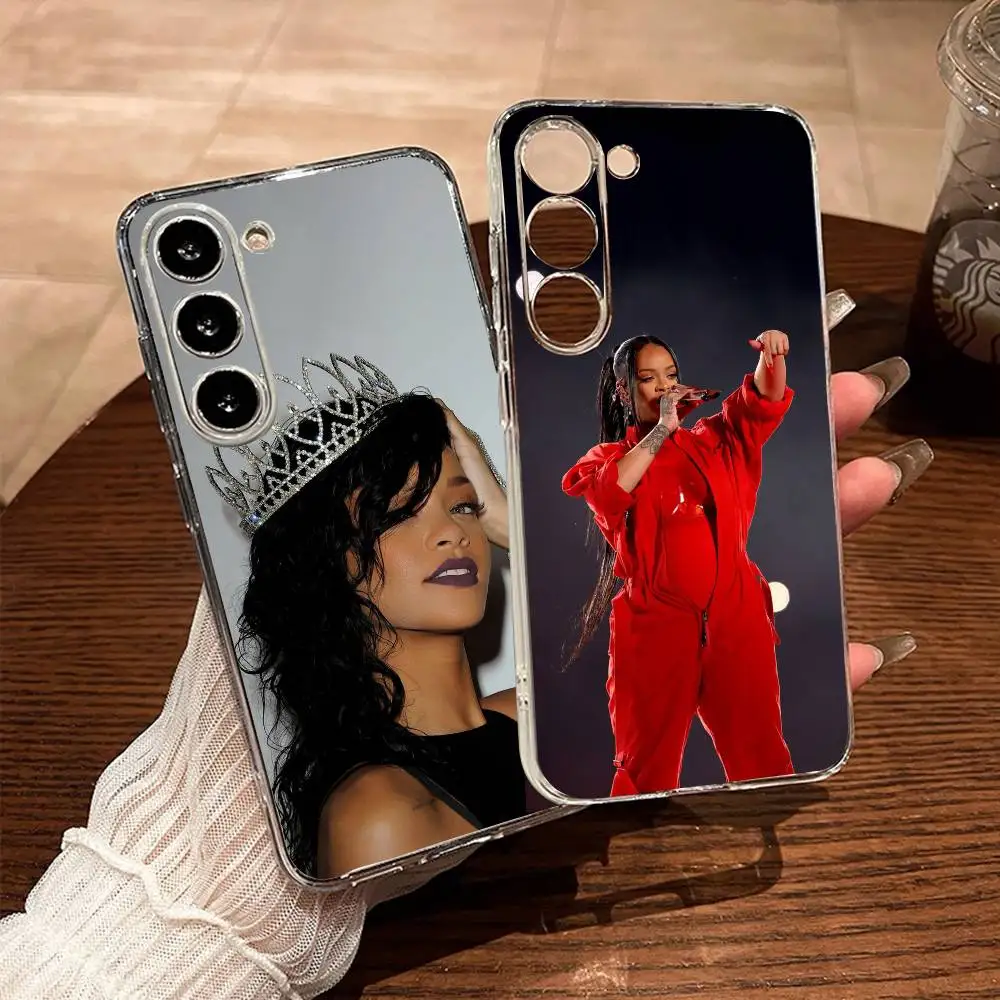 Singer R-Rihanna Phone Case For Samsung Galaxy A71,A70,A52,A51,A40,A30 Transparent Cover