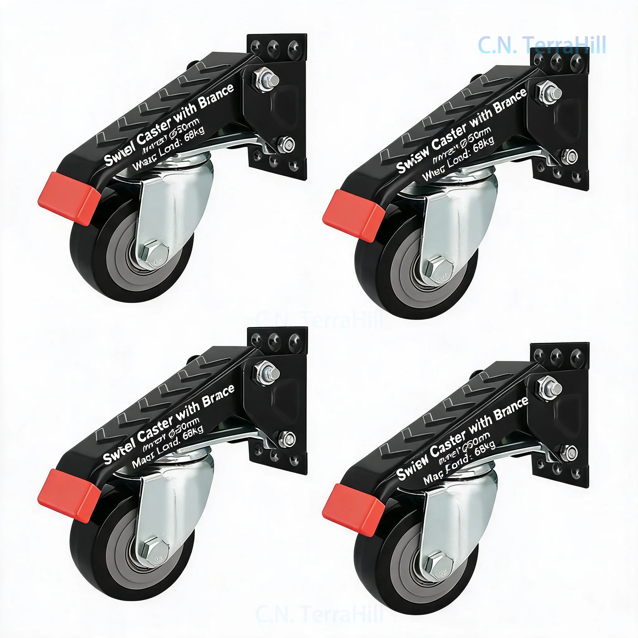 woodworking-diy-workbench-caster-wheels-with-brake-heavy-duty-swivel-casters-for-workbench-non-slip-floor-protective-360°