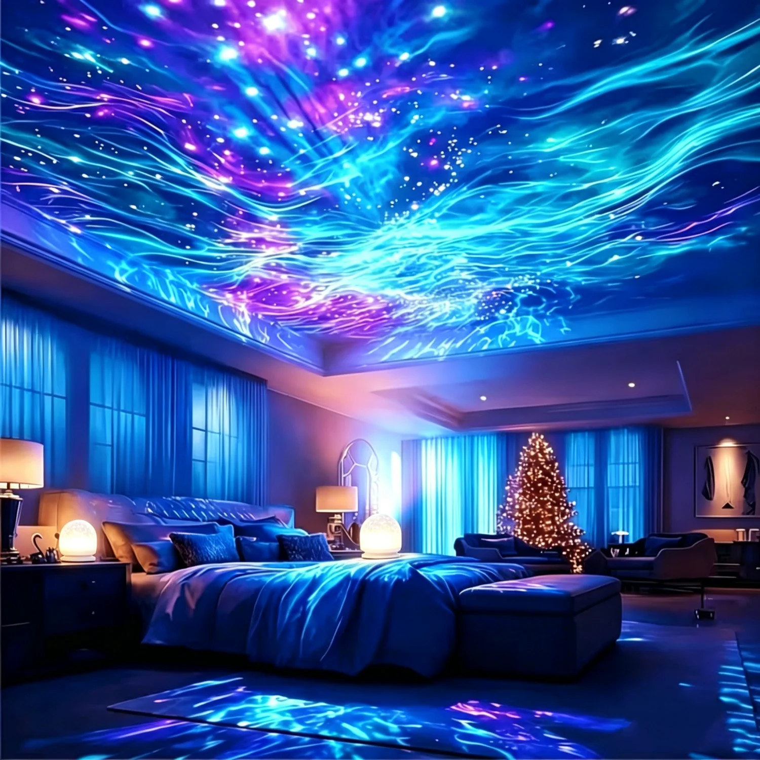 Colour Changing Bulb - Projecteur LED Ciel Étoilé Galaxie Aurore,