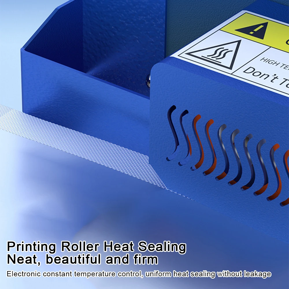 آلة ختم الأكياس الحرارية التجارية الأوتوماتيكية بالكامل - إغلاق أكياس الطعام البلاستيكية الحرارية، سدادة العبوات لتعبئة الحلوى والبلاست