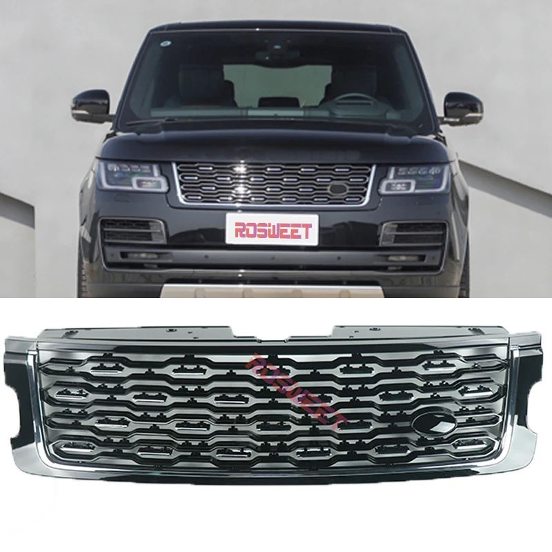 High Quality Front ABS Middle Grill Grille For Land Rover Range Rover Vogue 2018 2019 2020 2021 2022 SVA Version Grille