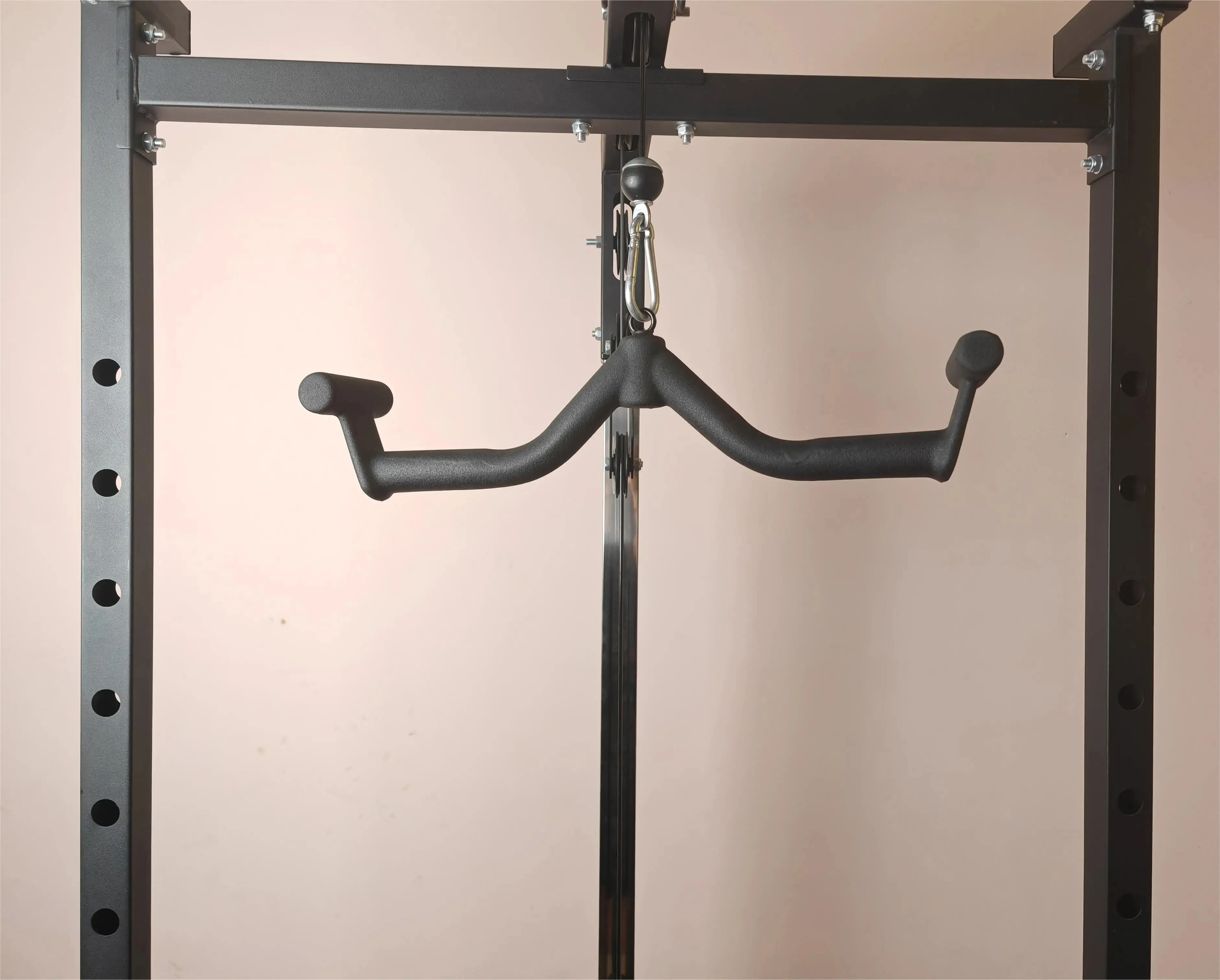 Domowa siłownia Fitness wioślarstwo koło pasowe kabel maszyna załączniki Bicep Curl Tricep Lat pulldown Bar uchwyty do treningu pleców