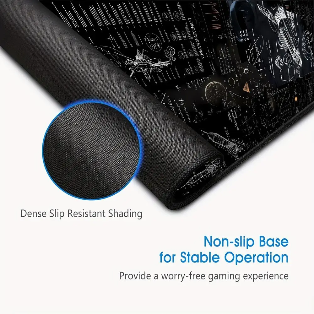 Oversized personalized gaming computer keyboard pad for office use with locked edge mouse pad
