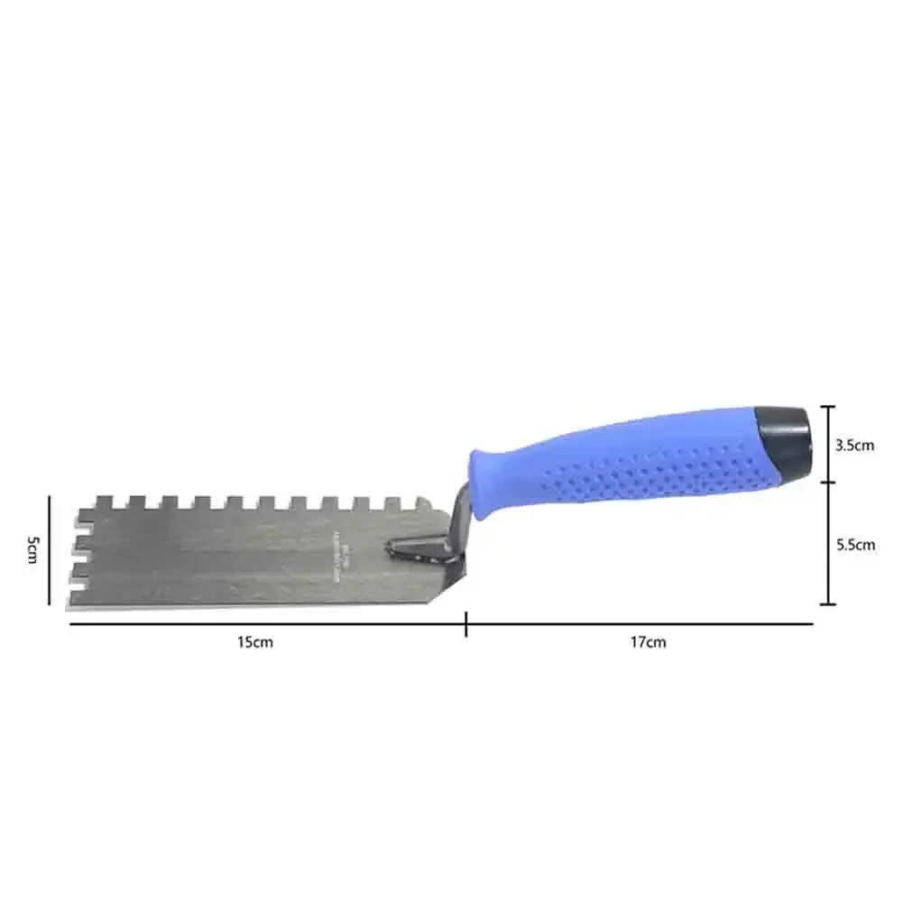 For Professional Use 6 Mm Tooth Spacing Square Notched Trowel Scraper Tool Lightweight Design Multi-purpose Tool