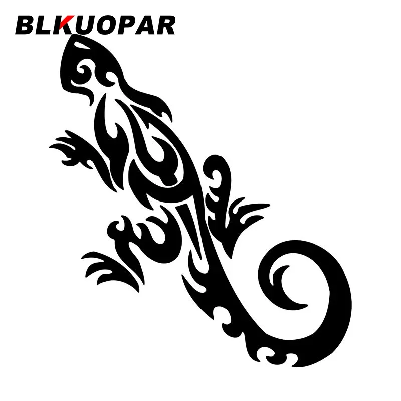 BLKUOPAR TRIBAL Lizard Car Stickers Vinyl Creative Scratch-Proof Decal Sunscreen Refrigerator Decoration Graphics Car Goods