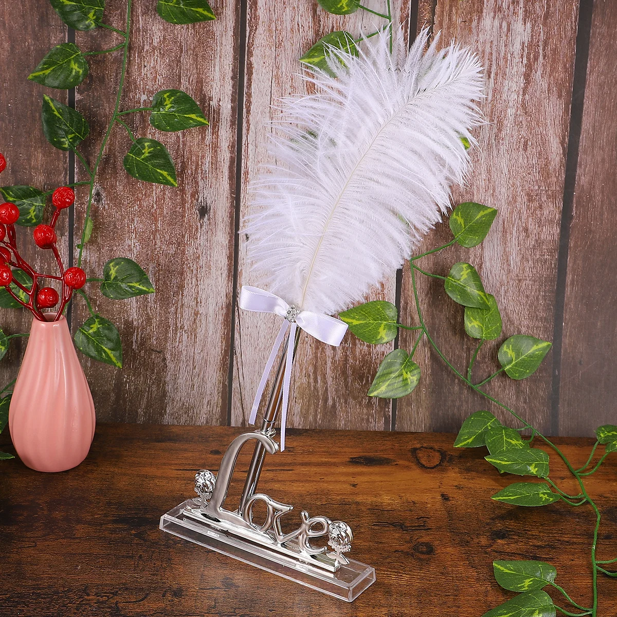 

Wedding Sign Silver Metal Guest Pen For Wedding Anniversary Party Signing Pen Romantic Gift Unique Chic Design