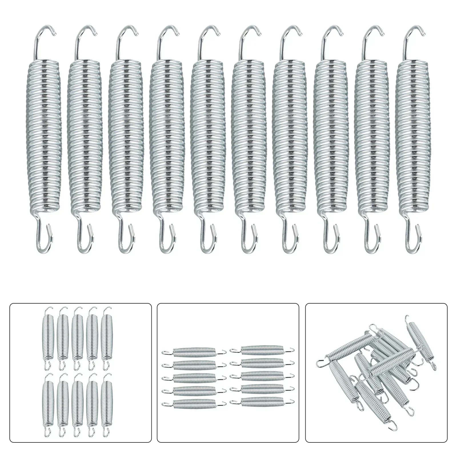 Trampoline Replacement Galvanized Steel Springs With Installation Tool 8.7/9/10/12/13.5/14.7/16.5/17.8cm Length Available