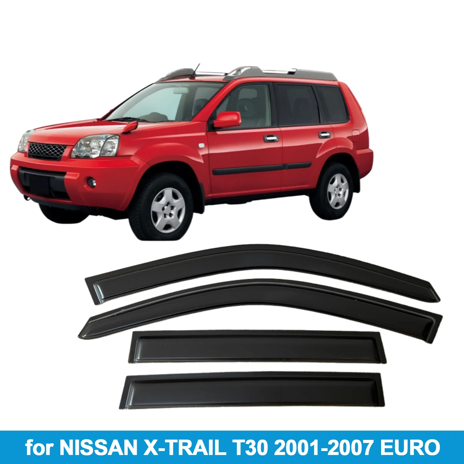 

Оконный козырек для NISSAN X-TRAIL T30 2001-2007 EURO, защита от дождя, боковой дефлектор, защита от атмосферных воздействий, лента для наружного крепления