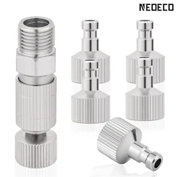 Acoplador de Desconexão Rápida Airbrush, Solte Fitting Plug, Conexões Macho e Fêmea, Acessório Adaptador Air Brush, 1/8 in BSP, 6PCs