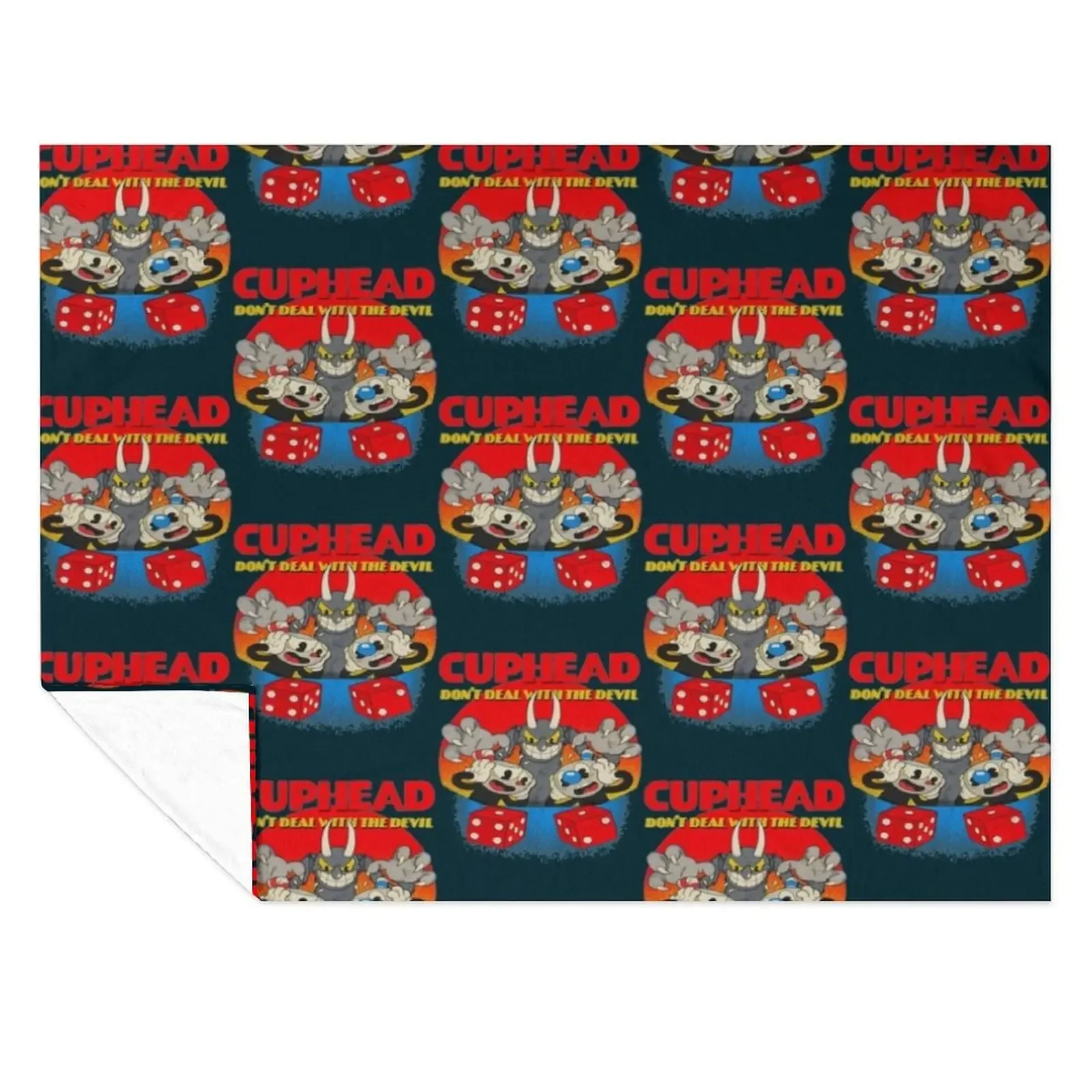 

Cuphead Mugman Dont Deal With The Devil Throw Blanket Decoratives Luxury Thicken For Baby Summer Beddings Blankets