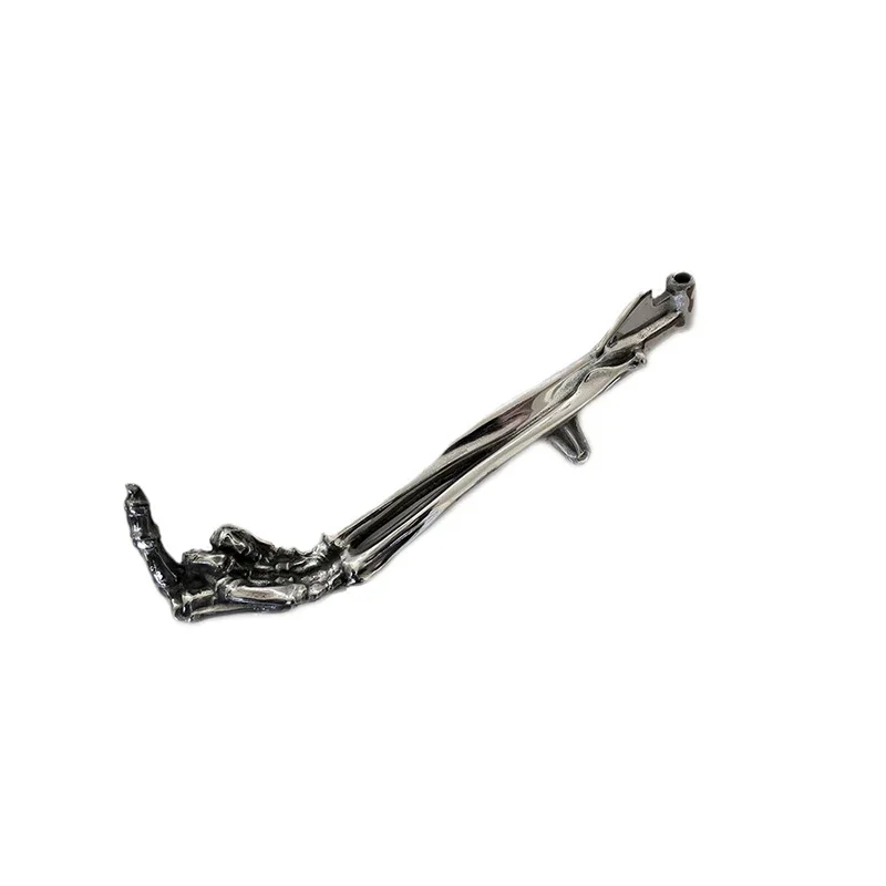 Adjustable Kickstand Motorcycle Middle Finger Skeleton Universal Adjustable Motorbike Kick Stand Adjustable Alloy Motorbike Foot