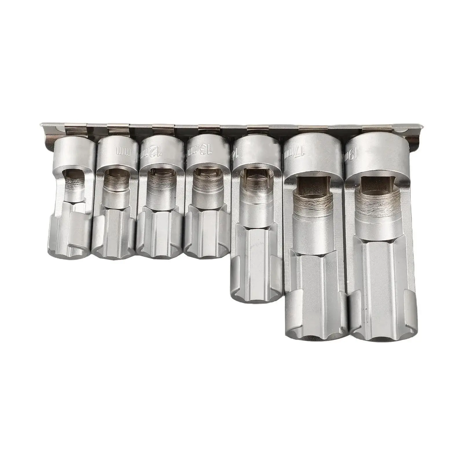 Diesel Injectors Fuel Line Socket Wrenches Sturdy Metal Set for 3 8 and 1 2 Screwdriver Car Maintenance