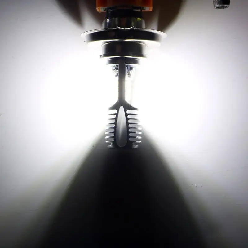 دراجة نارية H4 BA20D P15D المصباح 3030 24MSD LED مصابيح كهربائية ثنائي اللون أبيض أصفر التوصيل والتشغيل للدراجة ATV