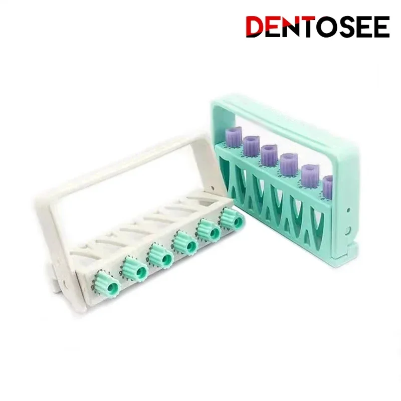 

6 Holes Dental Counting Root Canal File Sterilizing Rack Endo Files Holder Autoclavable Dental Instrument