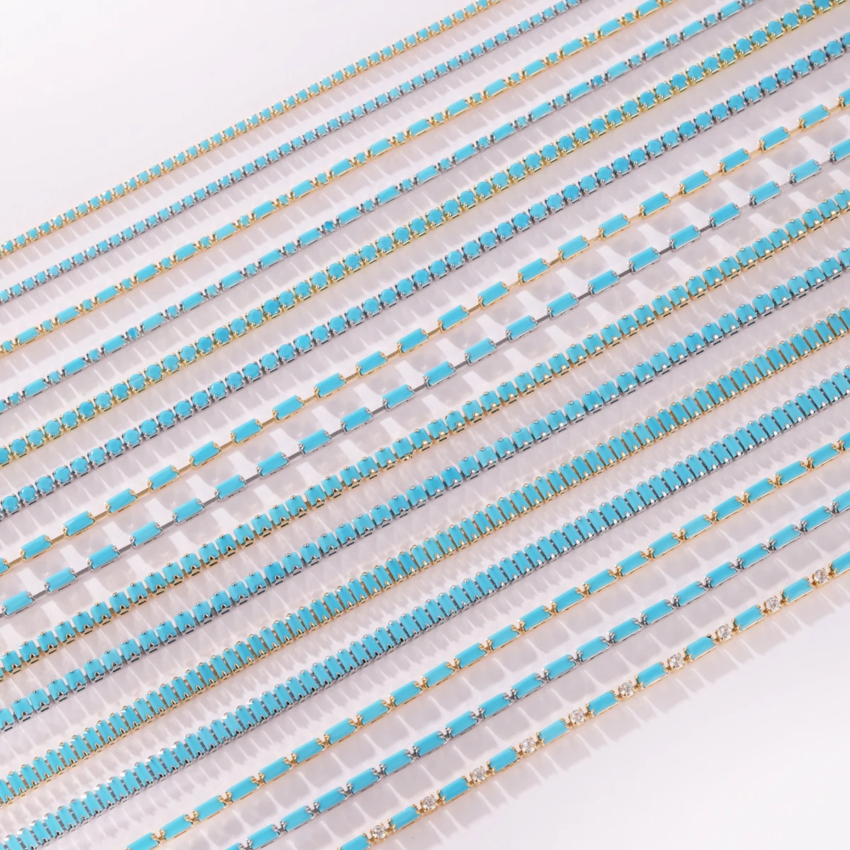 Tennis Bracelet Cubic - Colar de Luxo Cravejado para Mulheres,