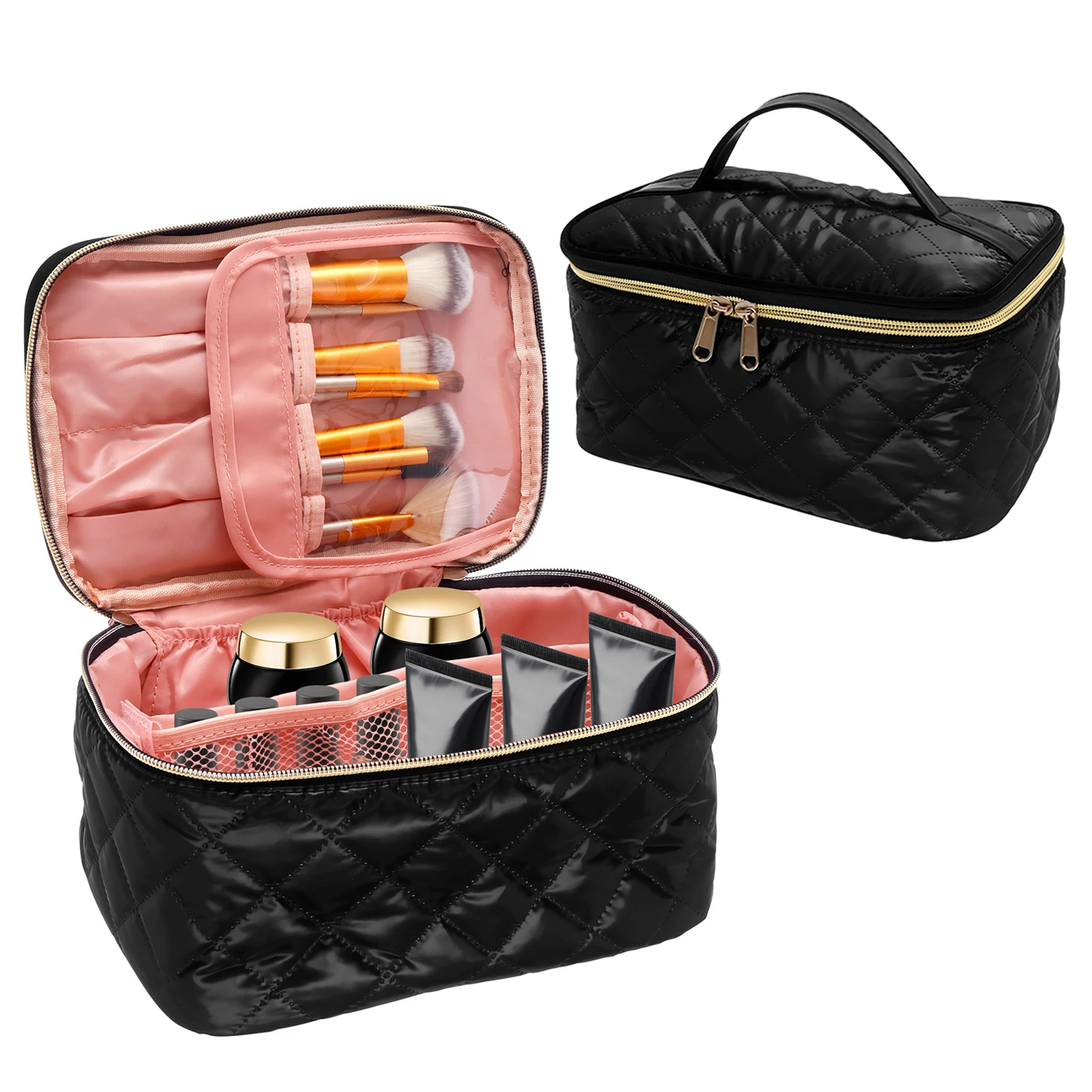 Nail Polish Storage Bag Makeup Nail Care Handbag Portable Travel Women Cosmetic Essential Oil Toiletry Storage Box