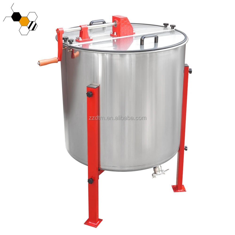 

Reversible-Honey-Extractor Radial Honey Extractor 6 Frame Manual Hand Crank Honey Processing Machine