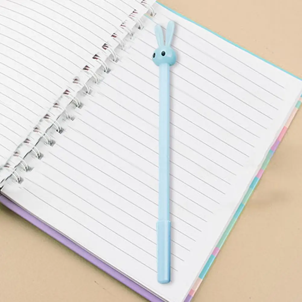 Quick-drying Ink Pen Cute Rabbit Design Gel Pens Set Quick-drying Ink Ultralight Non-slip Grip 4 Pack Writing for Comfortable