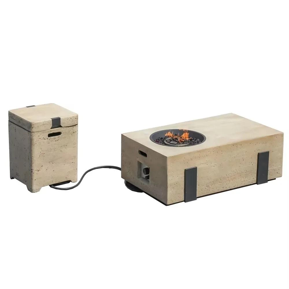 

Large Gas Gardens Hidden Stainless Ice Bucket Comfortable Adaptable for Multi-Series Double-Use Outdoor Living Room Dining