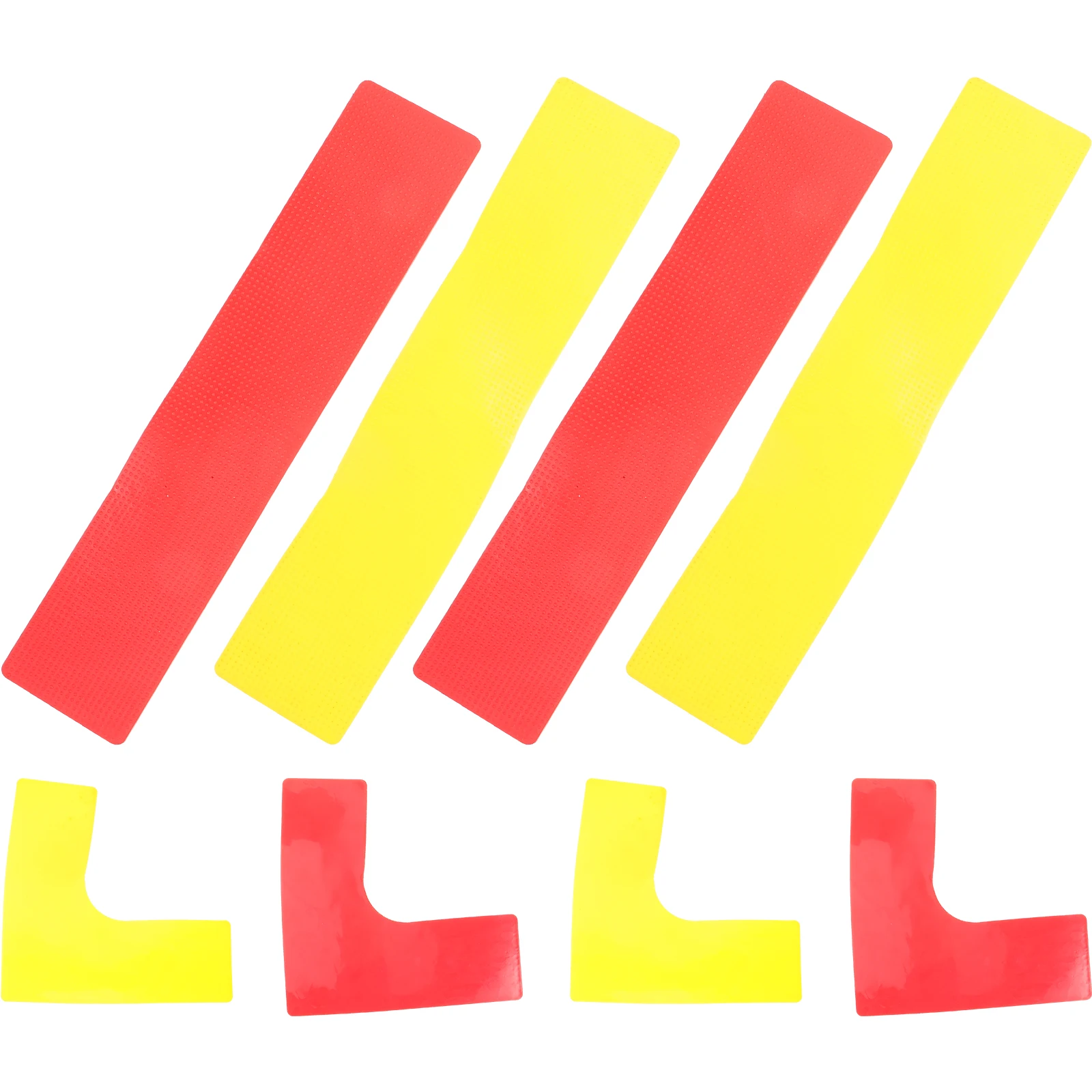 

8pcs Court Marking Line Tennis Training Aids Stadium Floor Football Soccer Sports Field Carpet Agility Marker Set Red