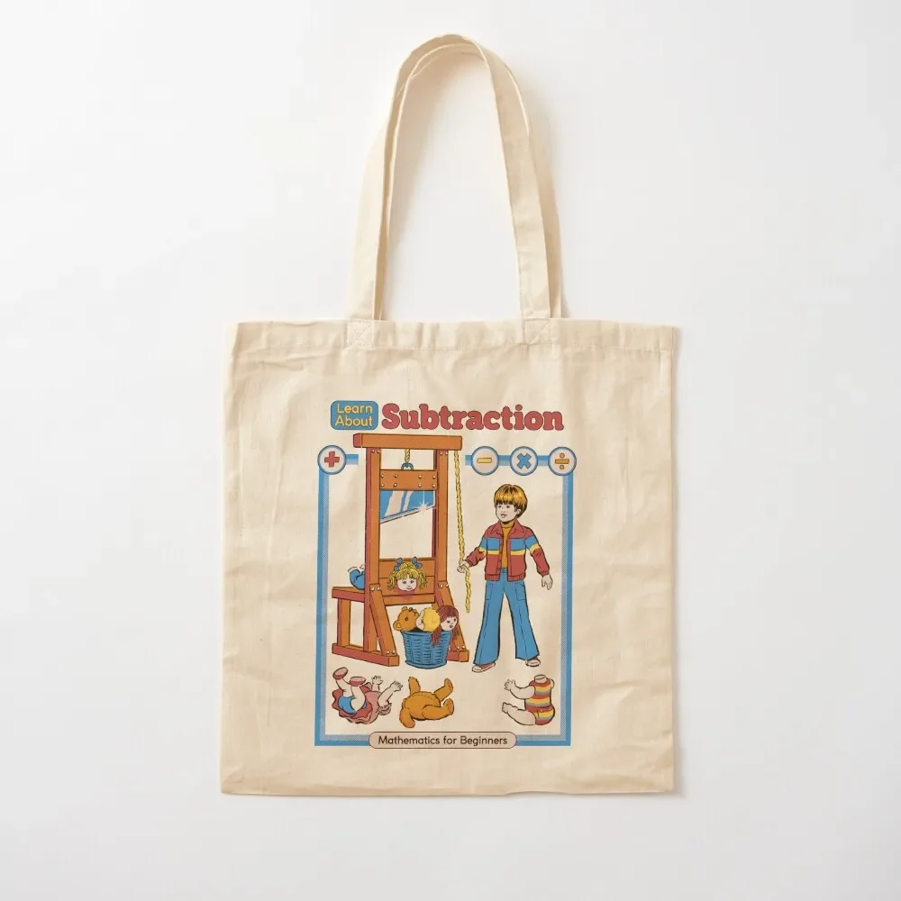 

Learn About Subtraction Tote Bag custom bags canvas bags