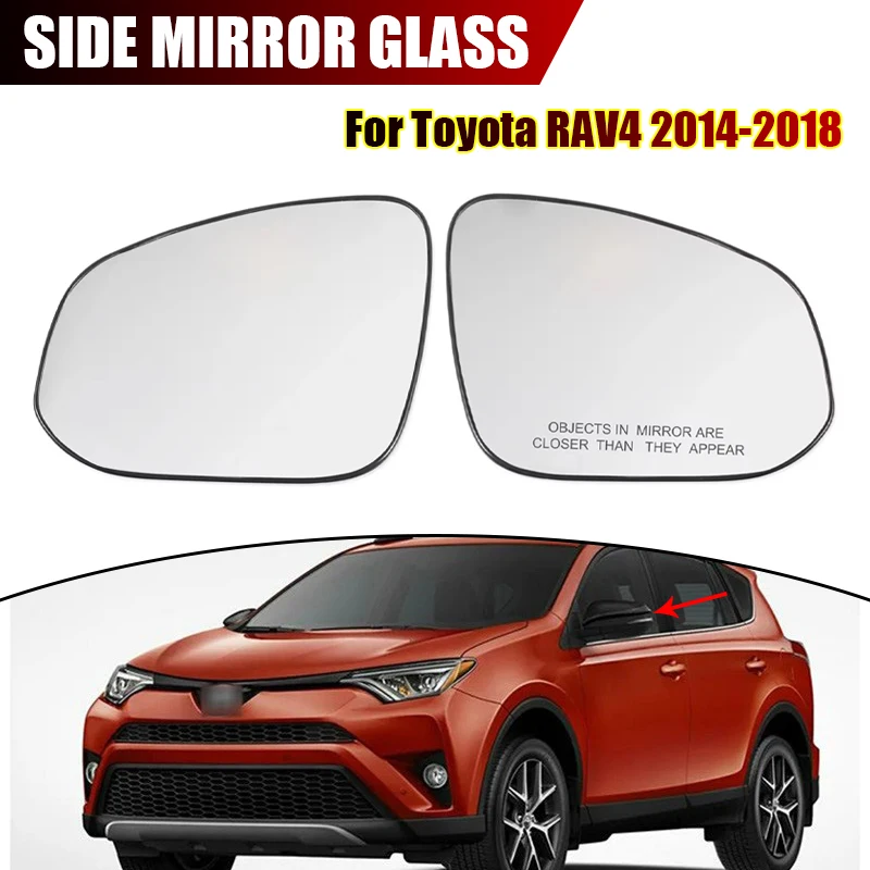 

For Toyota RAV4 2014-2018 Heated convex glass mirror for car side door Replacement