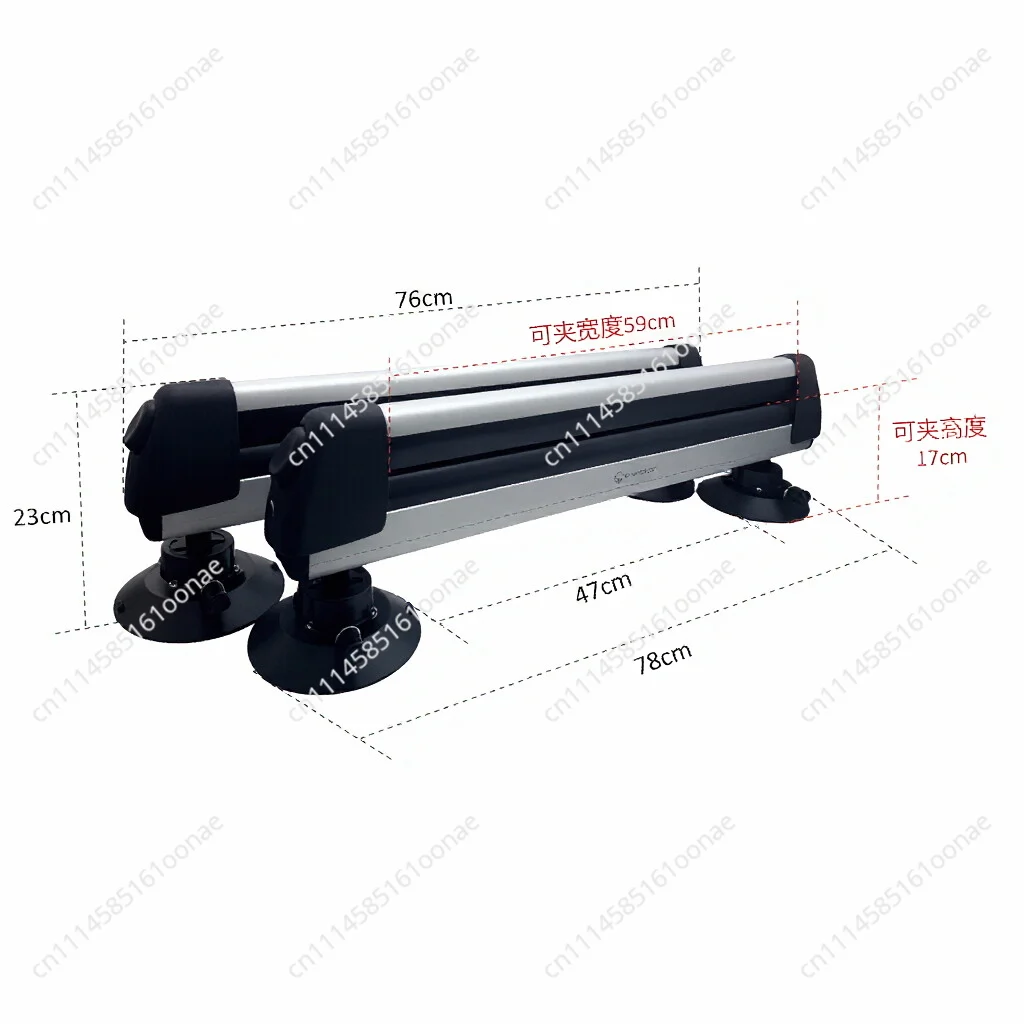 Alloy roof mount Ski car hitch Snowboard rack Ski storage rack with removable suction cups
