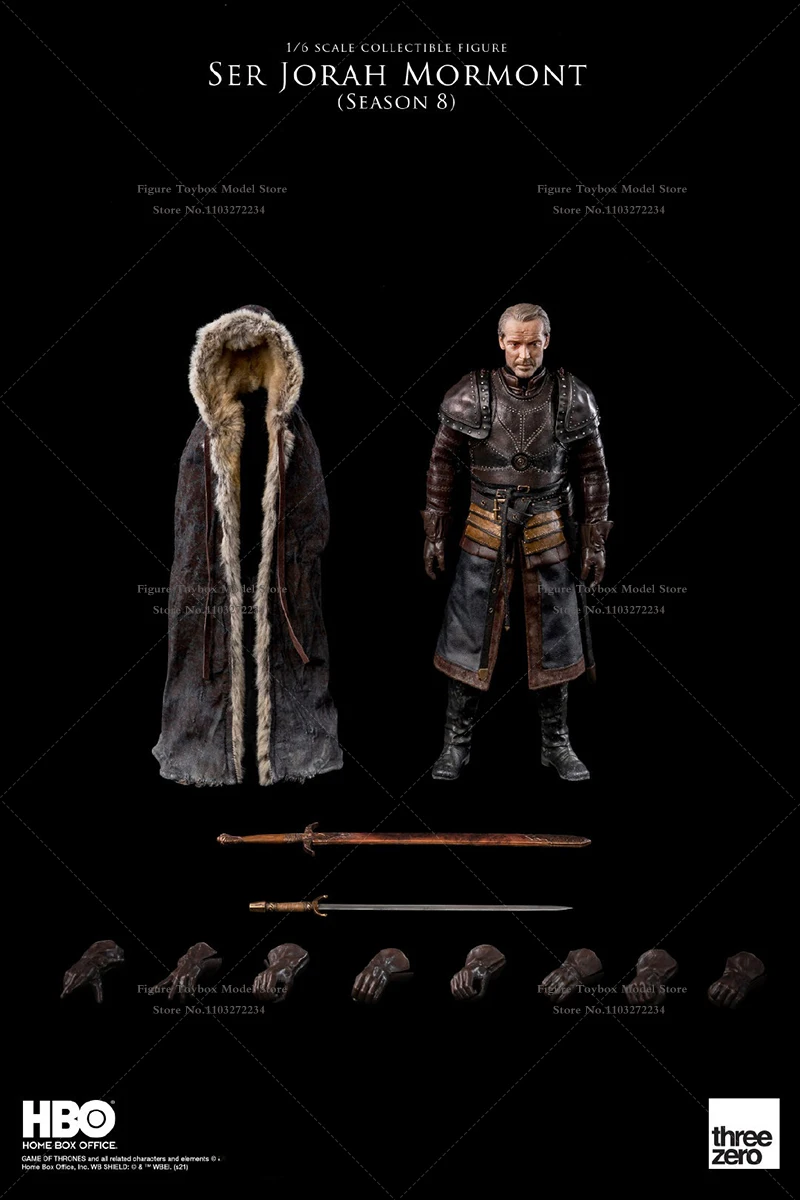 ThreeZero Z01431W0 1/6 Arya StarK Girl 3Z0141 Ser Jorah Mormant 3Z0106 Wild Tormund Fiction Movie Mini 12 "Figura de ação para presente