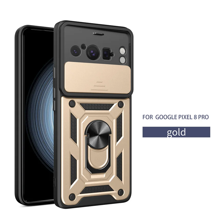 Camera Protect Case For Googel Pixel 6 8 Pro Armor Hybrid Ring Back Cover