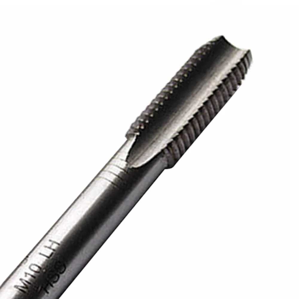 M10 HSS Metric Left Hand Tap Machine Straight Fluted Screw Thread Tap Metric Tap Drill Bits Hand Tools M10X1.0mm Tap