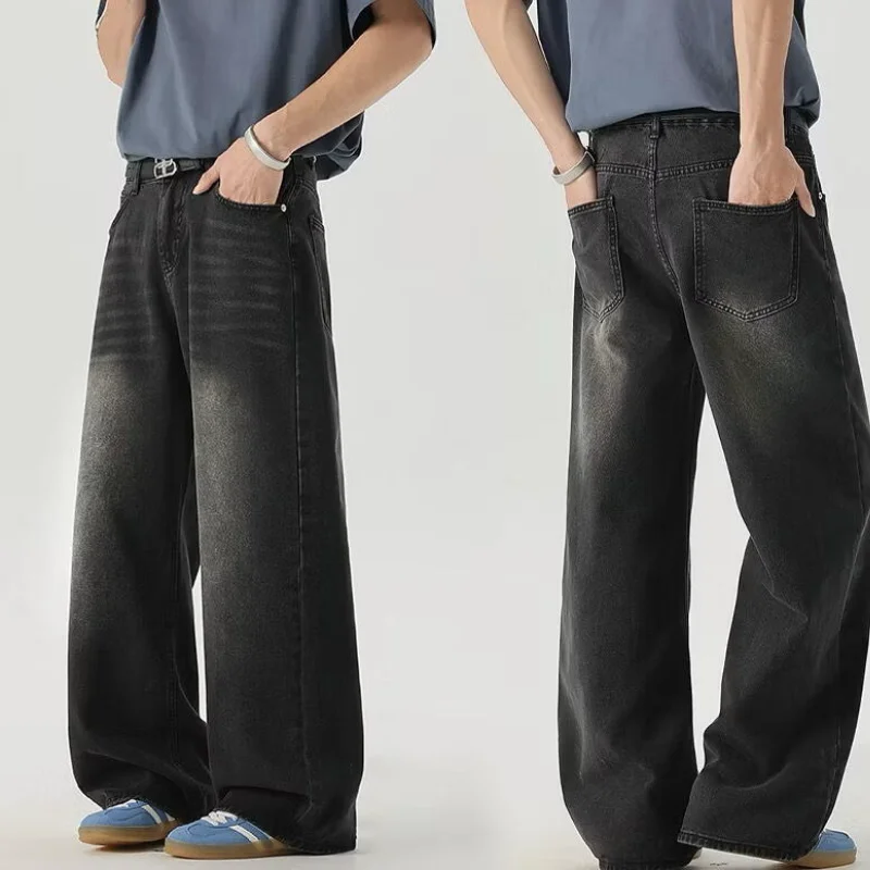 السراويل الرجالية السراويل الرجالية Y2K الملابس رجل فضفاض الجينز موضة الربيع الملابس السراويل الخريف جديد ملابس كاجوال الجينز في سن المراهقة #3