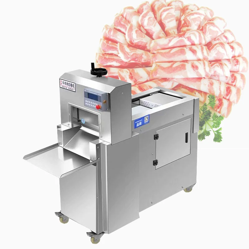 

220V/110V Commercial Electric Freezing Beef Slicer Food Slicer Lamb Slicer Meat Slicer CNC Double Cut Lamb Slicer