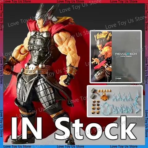 In Stock KO Thor Kaiyodo Amazing Yamaguchi Revoltech Thor Figure Pvc Model Collection Figure Toy