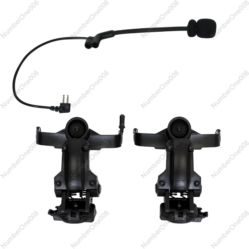 Flip Up Helmet Mount for Tactical Headset COMTAC2 C3 Compatible Helmet Rail Adapter System