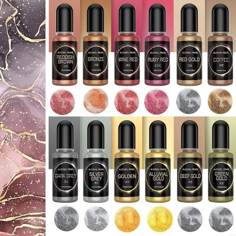 Q6PA Ink-12 Kinds of Colors Inks Are Suitable for Resin High Concentration Epoxy Resin Paint Color Dyes